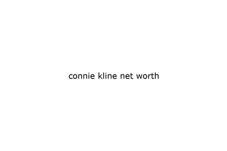 connie-kline-net-worth