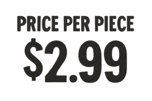 price per piece