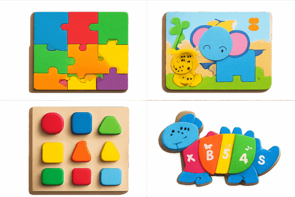 types of puzzles for kids