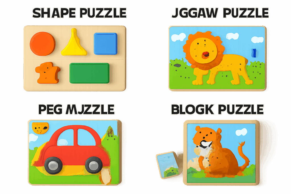 types of puzzles for toddlers