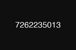 7262235013