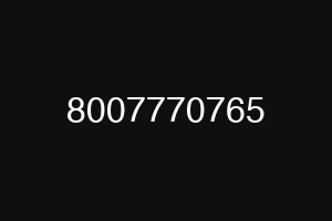 8007770765