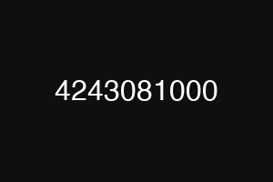 4243081000